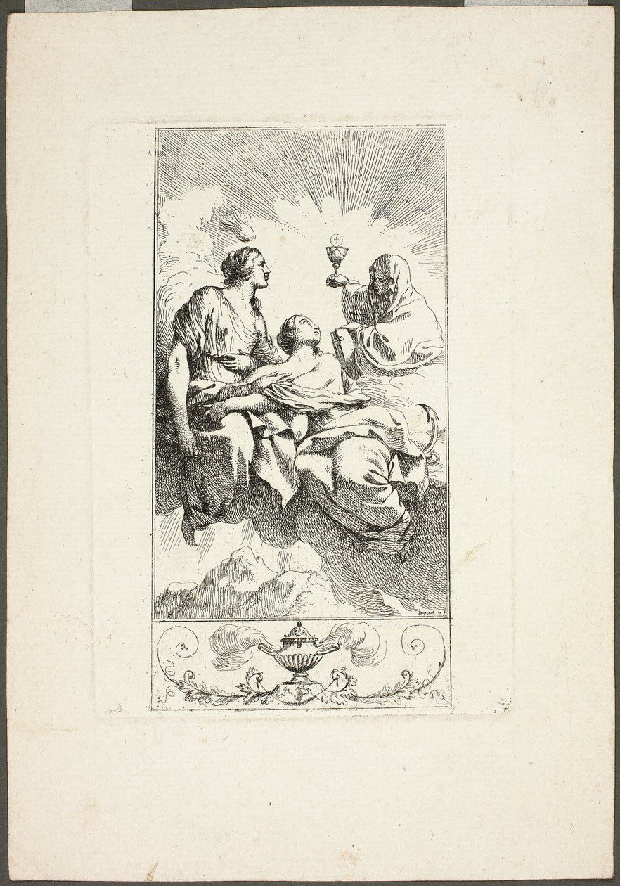 Le tre virtù della teologia da Jean Jacques Lagrenee
