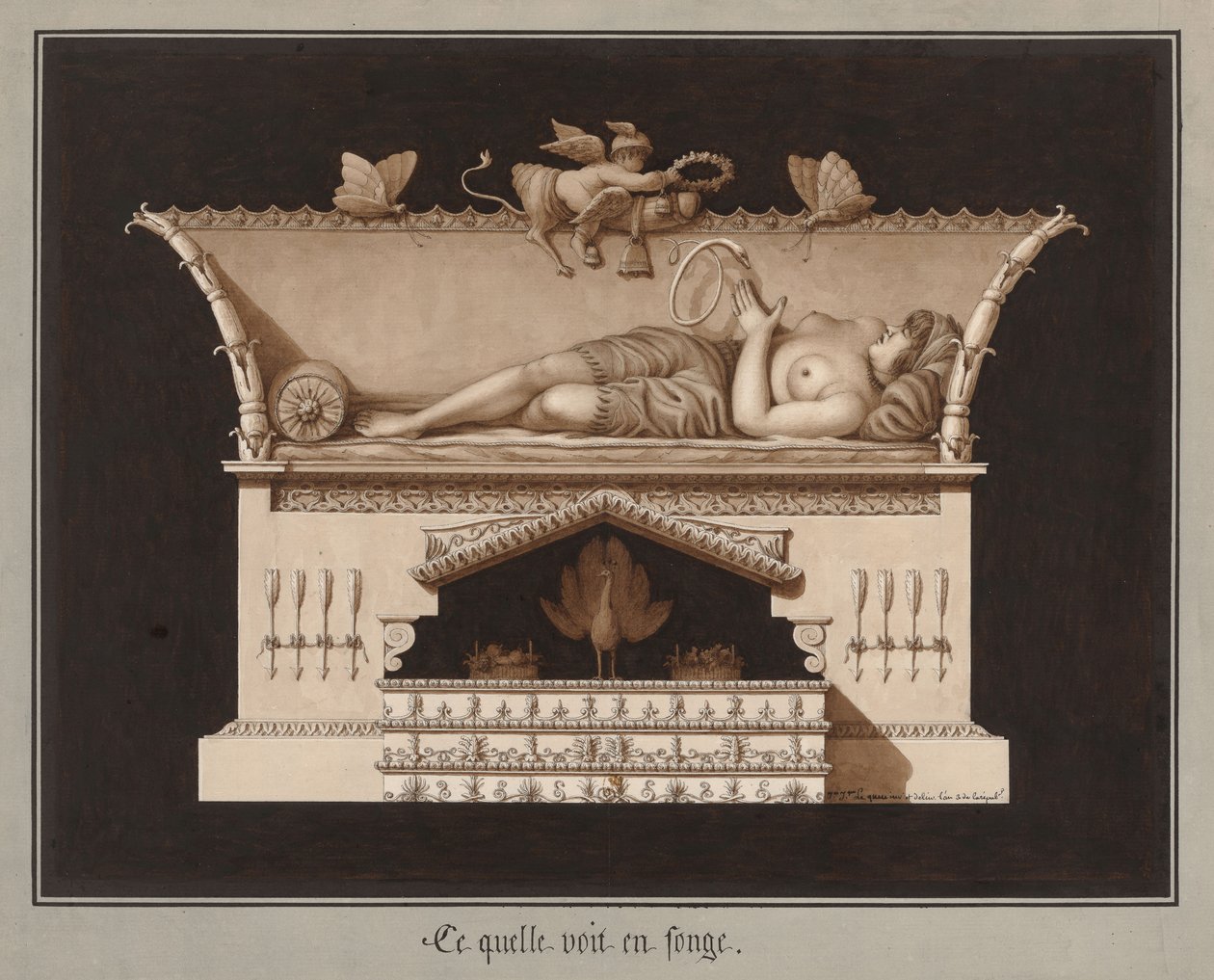 Quello che vede in sogno, ca 1794 da Jean Jacques Lequeu