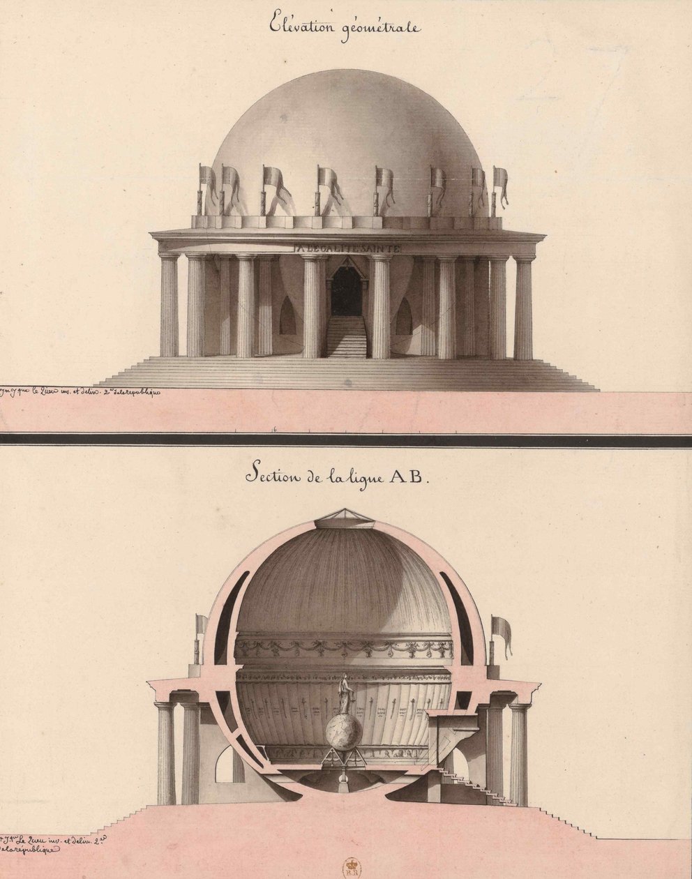 Elevazione di un tempio all
