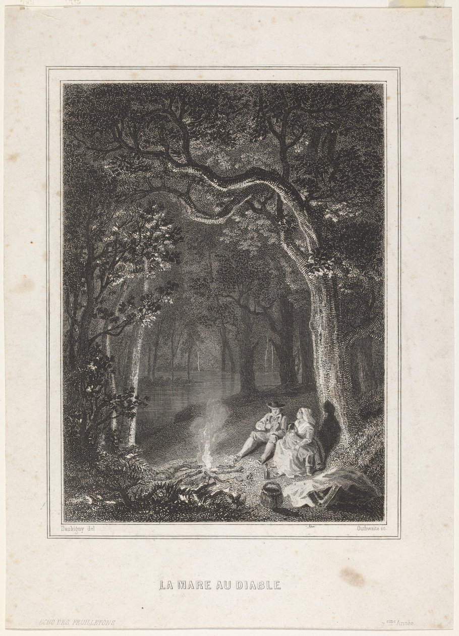 La Mare au diable da Jean Jacques Outhwaite, after Charles François Daubigny