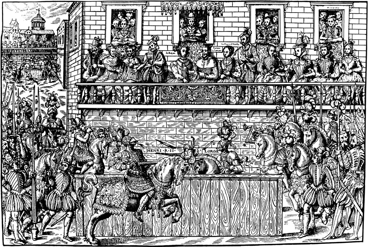 Morte di Re Enrico II al Torneo, 1559 1570 da Jean Jacques Perrissin