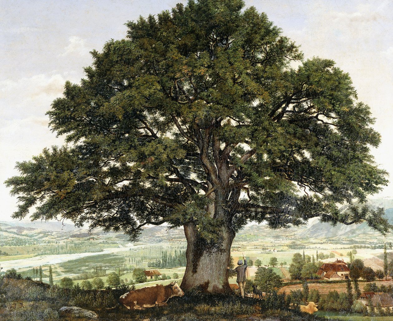 La Pianura di Annecy-Chene il Veterano delle Alpi da Jean Jacques Rousseau