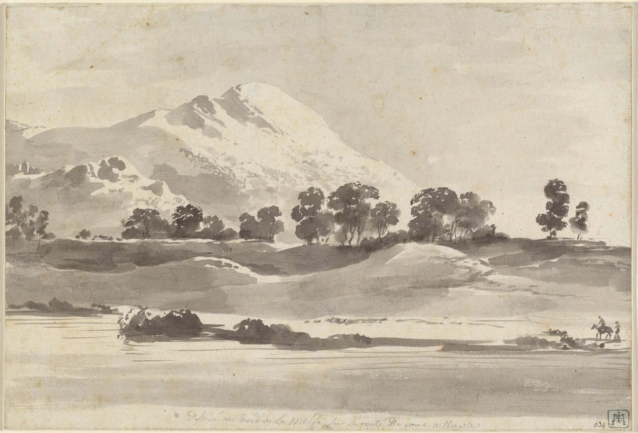 Monte Cairo dal Fiume Melfa da Jean Jacques de Boissieu