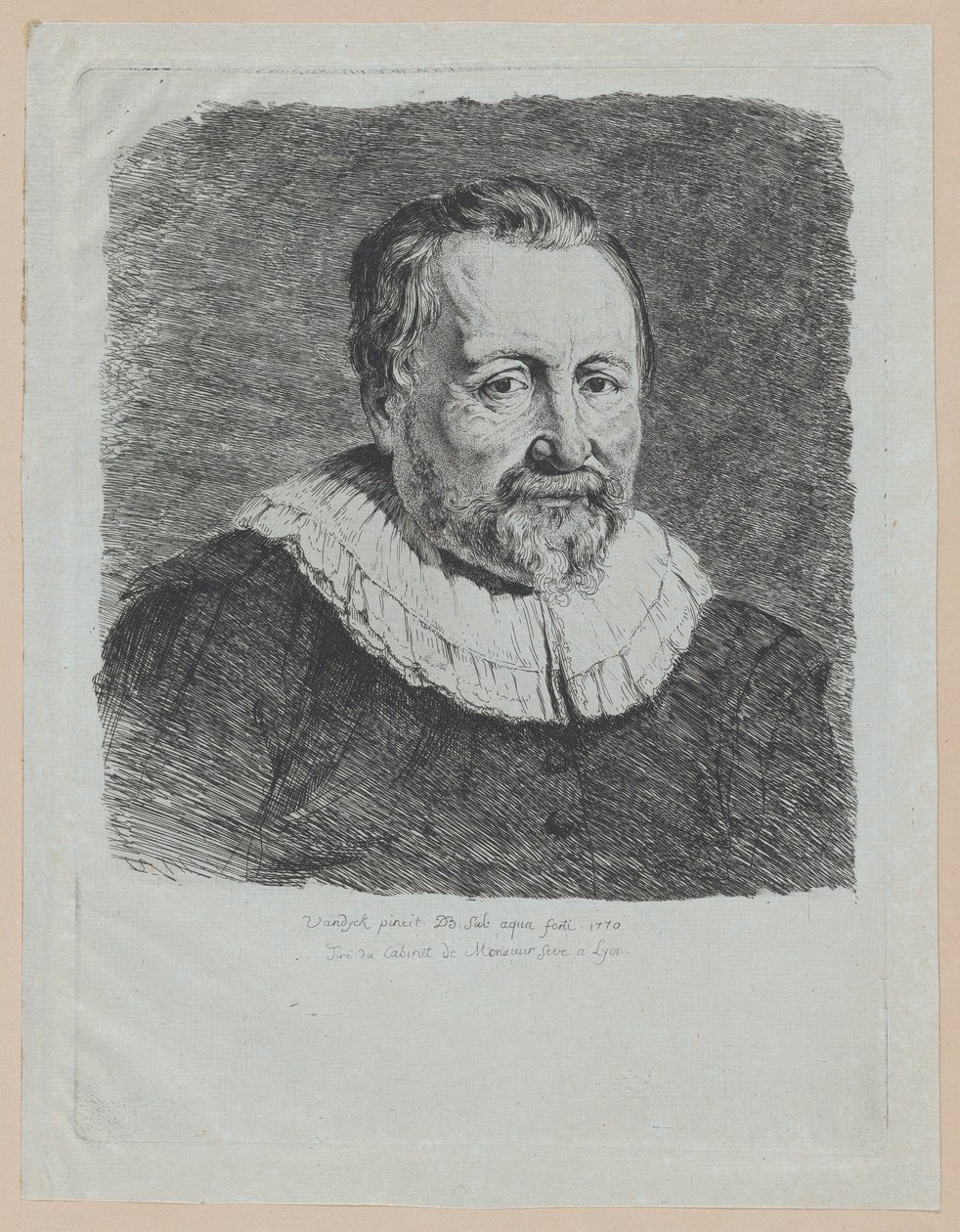 Ritratto, dopo Van Dyck, 1770 da Jean Jacques de Boissieu