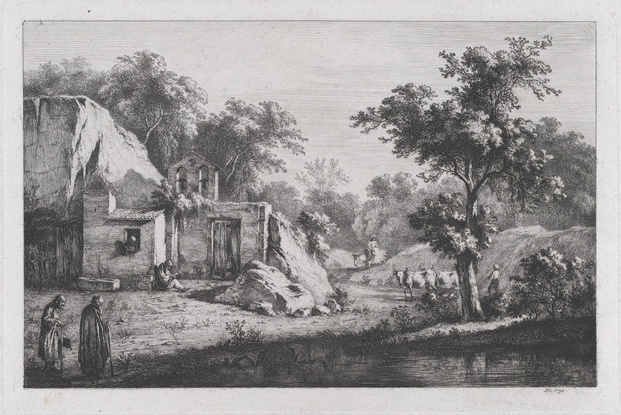 Il piccolo eremo, 1793 da Jean Jacques de Boissieu