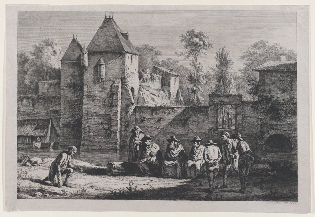 La Vecchia Porta di Vaise, Lione, 1803 da Jean Jacques de Boissieu