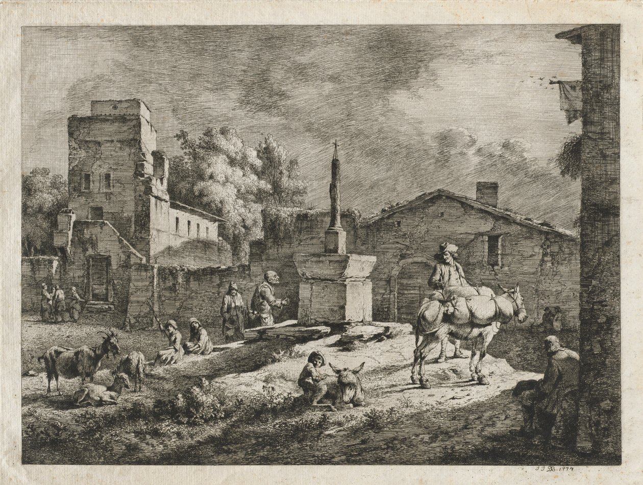 Veduta di Saint-Andeol da Jean Jacques de Boissieu