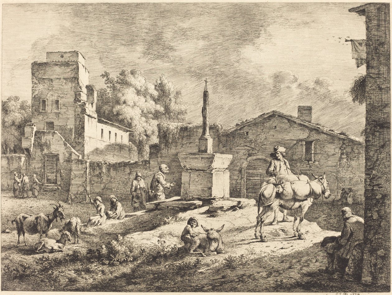 Veduta di Saint-Andéol da Jean Jacques de Boissieu