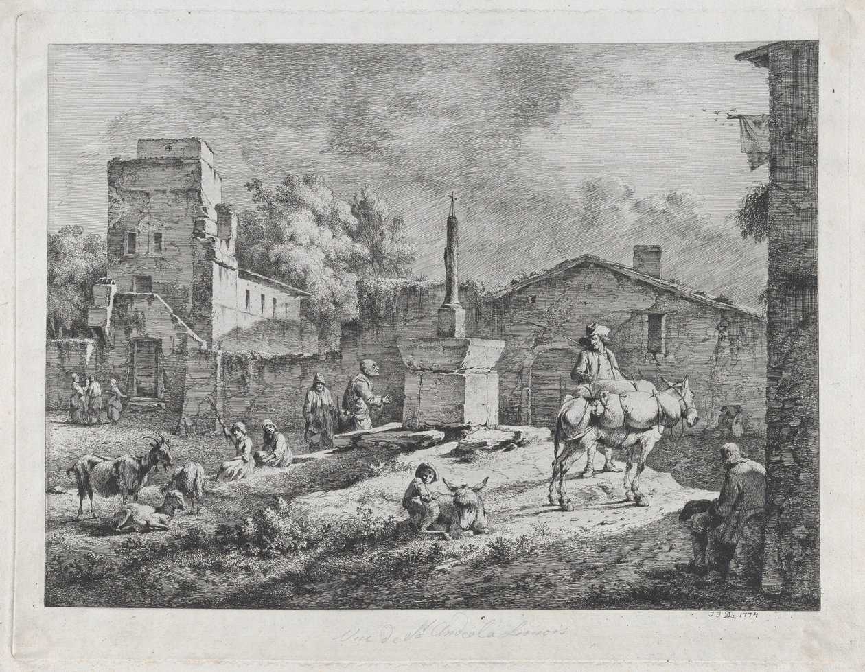 Vista di Saint-Andéol da Jean Jacques de Boissieu