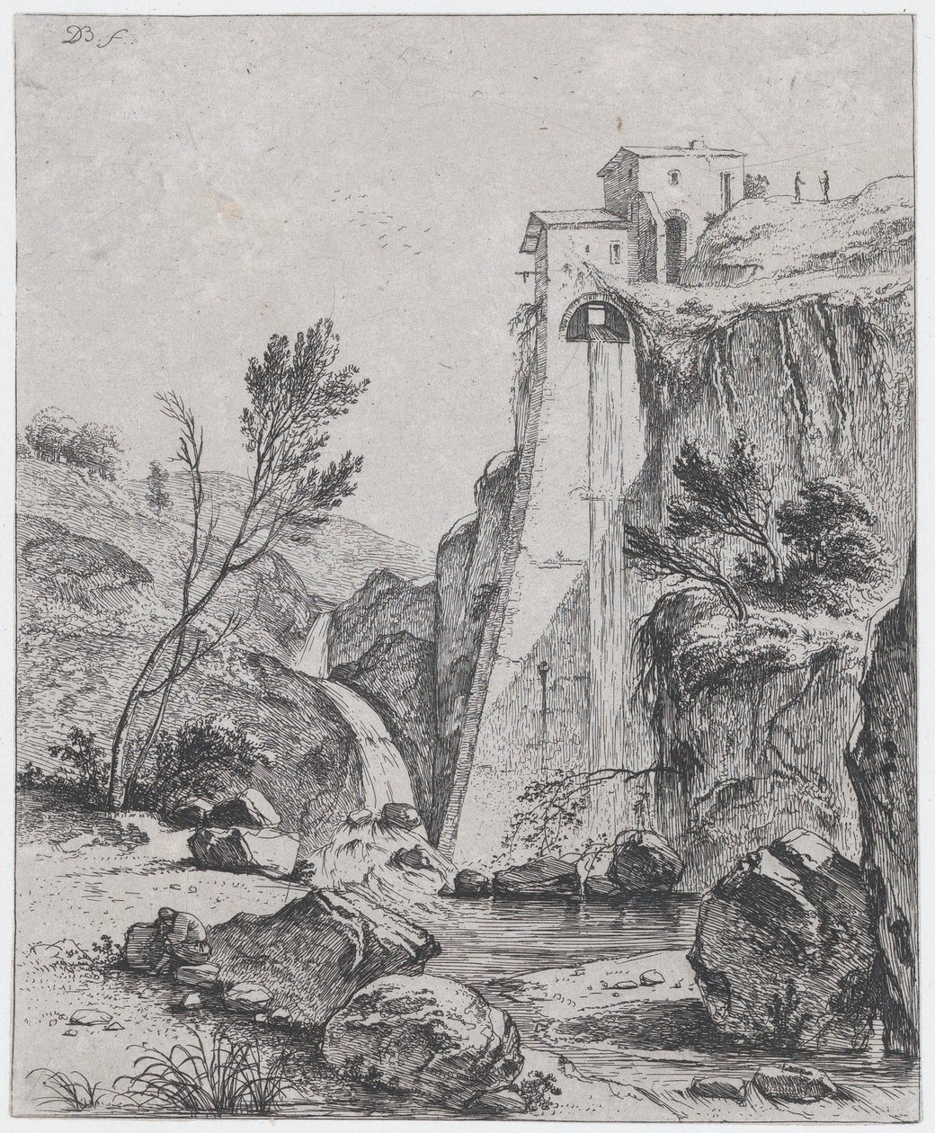 Cascata dopo Breenberg da Jean Jacques de Boissieu