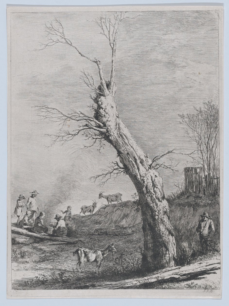 Inverno, dopo un disegno completato a Saint-Chamond, 1795 da Jean Jacques de Boissieu