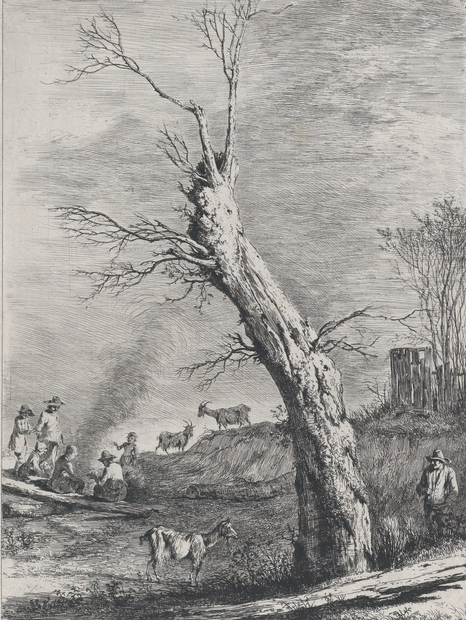 Inverno, dopo un disegno completato a Saint-Chamond da Jean Jacques de Boissieu