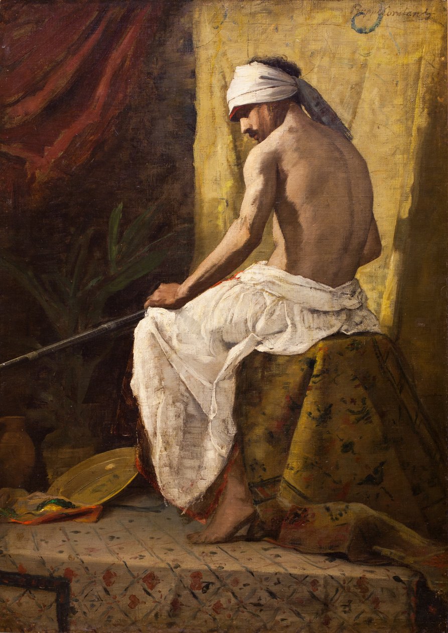 Arabe asis, senza data. (Olio su tela) da Jean Joseph Benjamin Constant