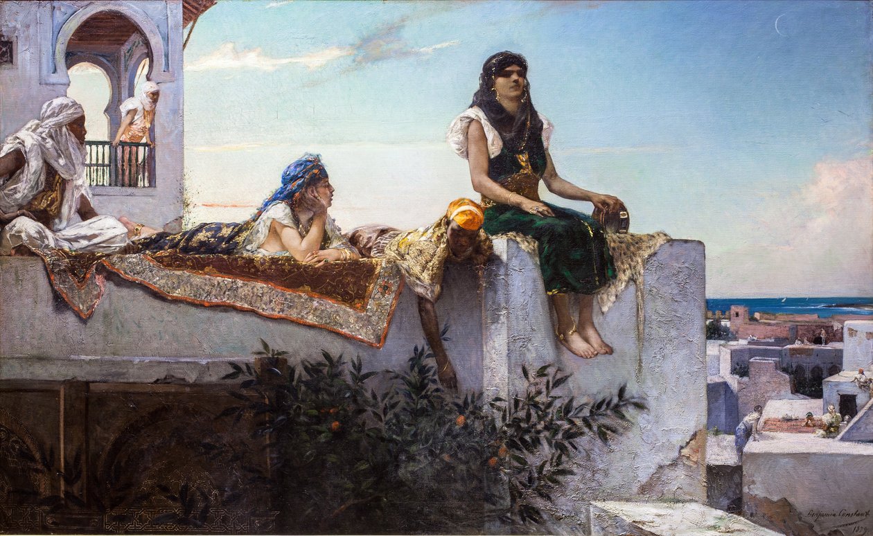 Sera sulle terrazze (Marocco) da Jean Joseph Benjamin Constant