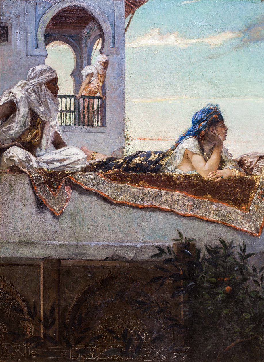 Sera sulle terrazze (Marocco) da Jean Joseph Benjamin Constant