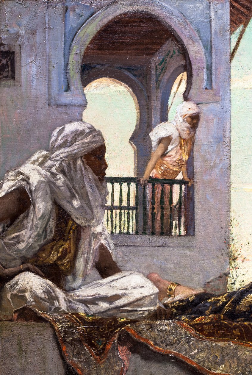 Sera sulle terrazze (Marocco) da Jean Joseph Benjamin Constant