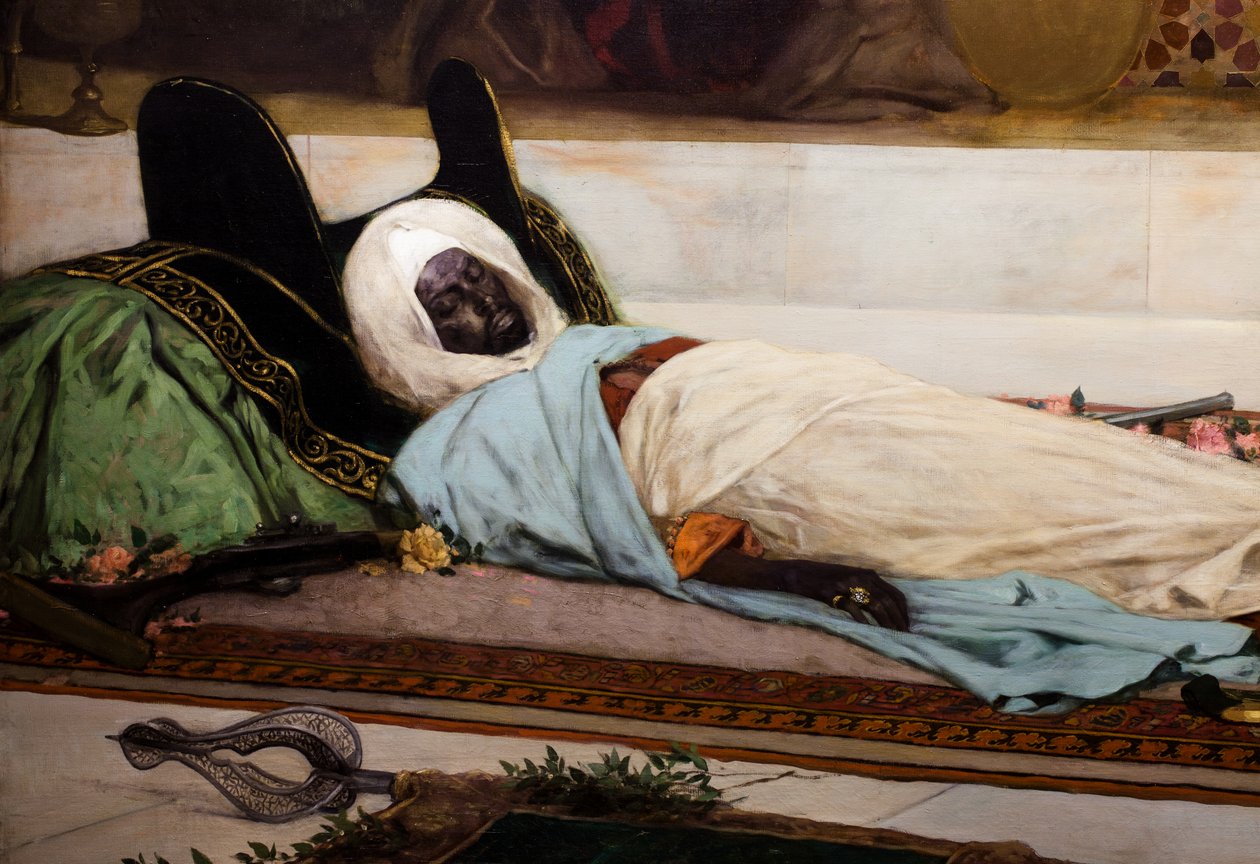 Le jour des funerailles - Scena dal Marocco (particolare) da Jean Joseph Benjamin Constant