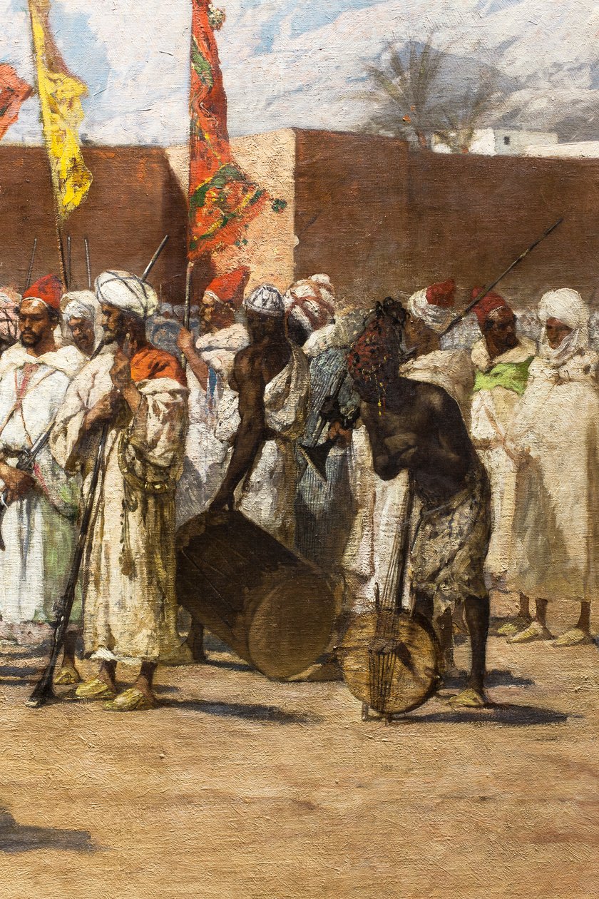 Gli ultimi ribelli, scena storica marocchina (particolare) da Jean Joseph Benjamin Constant