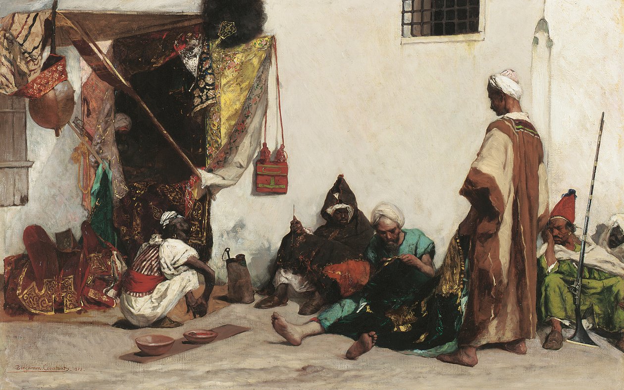 La bottega del sarto, 1878 da Jean Joseph Benjamin Constant