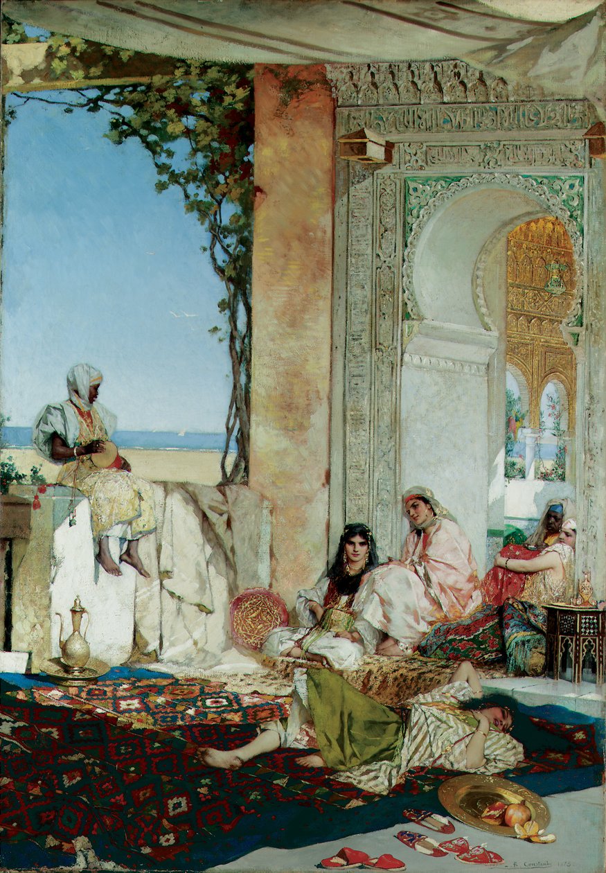 Donne di un harem in Marocco da Jean Joseph Benjamin Constant
