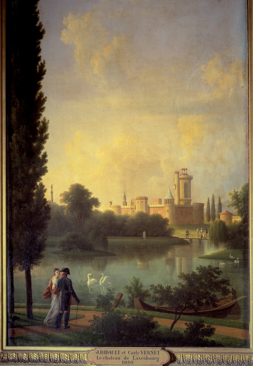 Il castello di Laxembourg (Austria), in primo piano l