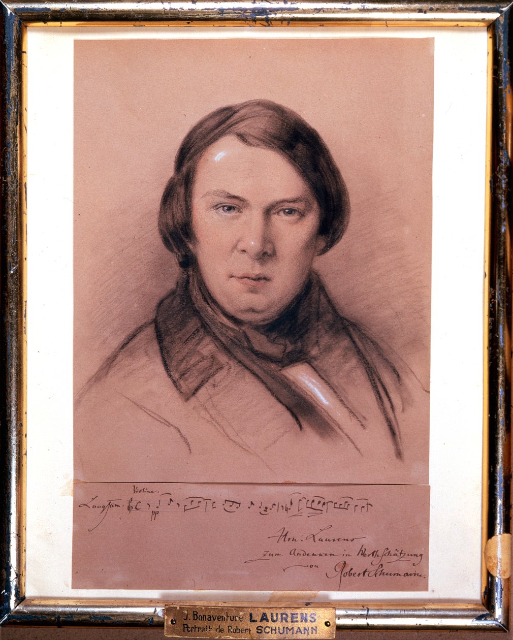 Robert Schumann, compositore tedesco, metà del XIX secolo da Jean Joseph Bonaventure Laurens