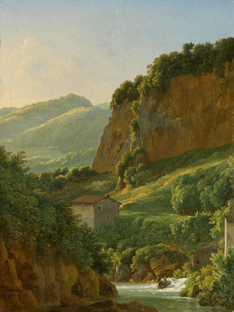 Una veduta del monastero di San Cosimato, a nord di Roma da Jean Joseph Xavier Bidauld