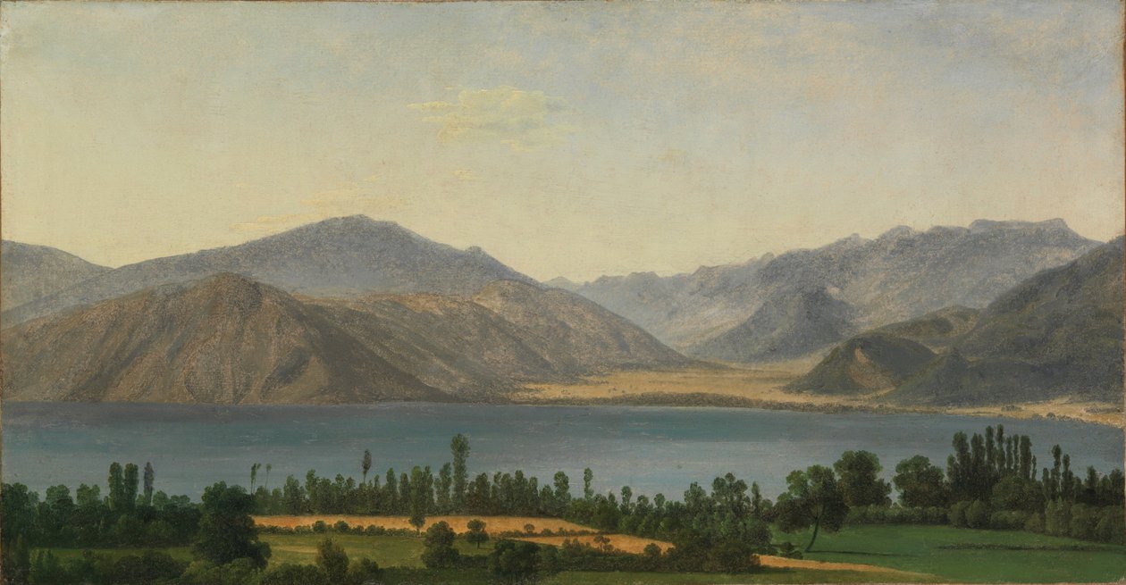 Il lago Fucino e le montagne abruzzesi da Jean Joseph Xavier Bidauld