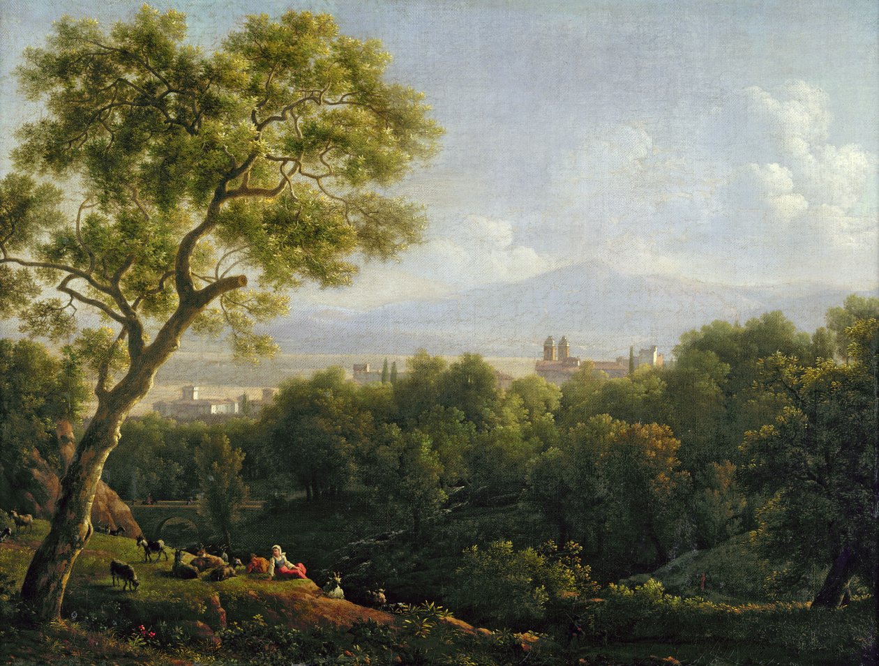 Veduta di Frascati da Jean Joseph Xavier Bidauld