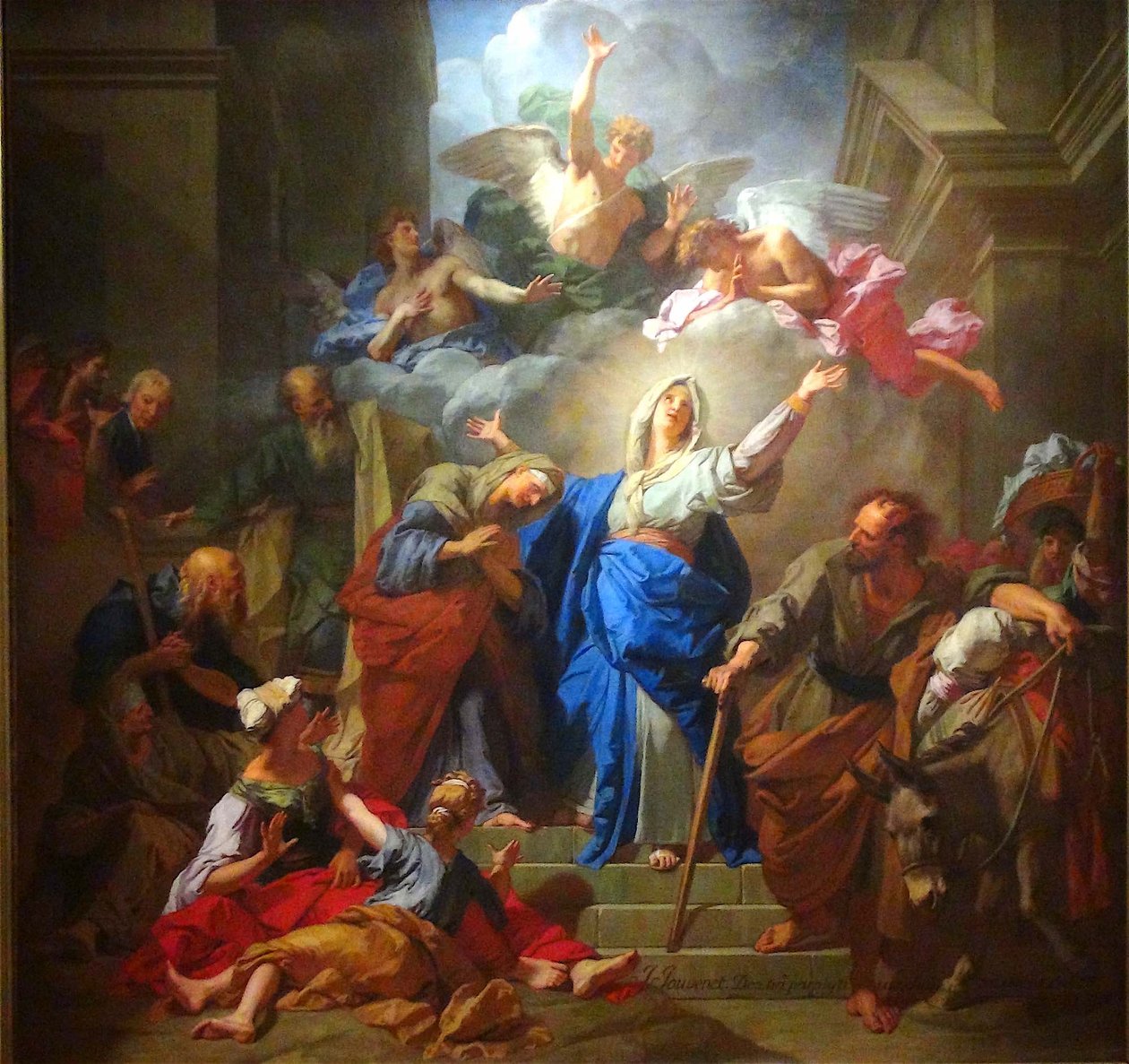 Francese: La Visitation de la Vierge (Le Magnificat) Visitation de la Vierge di Jean Jouvenet da Jean Jouvenet