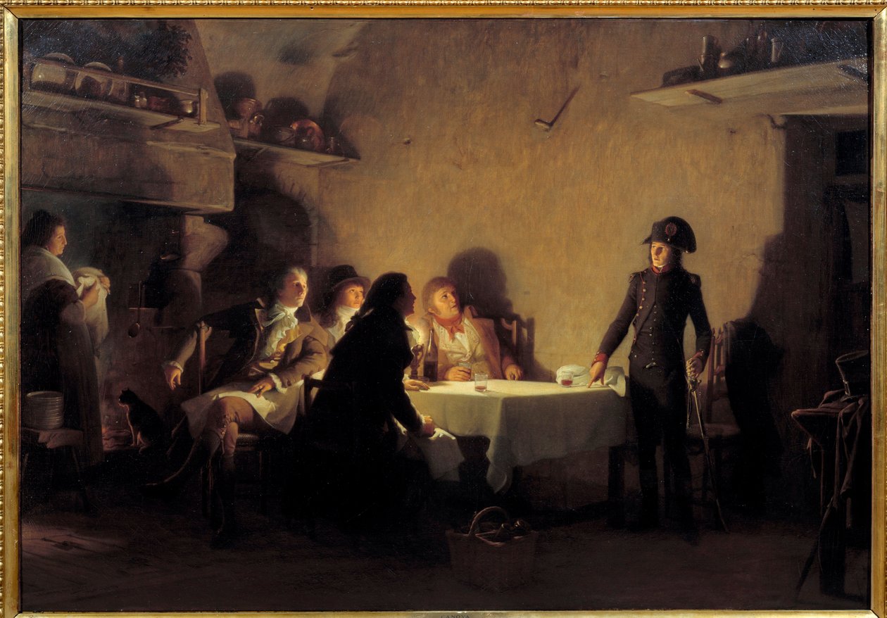 Cena di Beaucaire. Alla fine della sua visita alla fiera di Beaucaire il 29 luglio 1793, Napoleone Bonaparte cena con due negozianti di Marsiglia, un nimois e un produttore di Montpellier. Riscrive il testo 