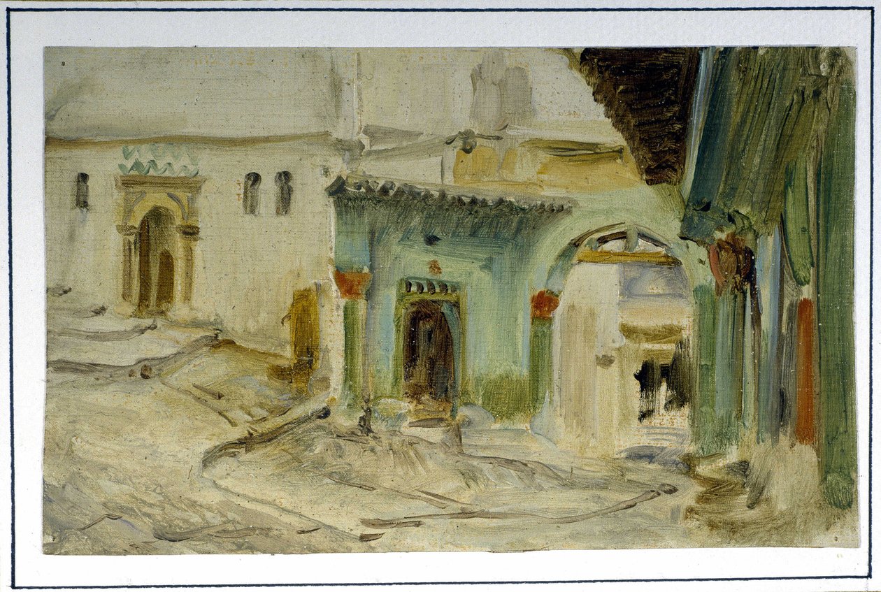Il caffè detto "de Fromentin", Algeri di Lecomte du Nouy (1842-1923), fine XIX secolo da Jean Jules Antoine Lecomte du Nouy
