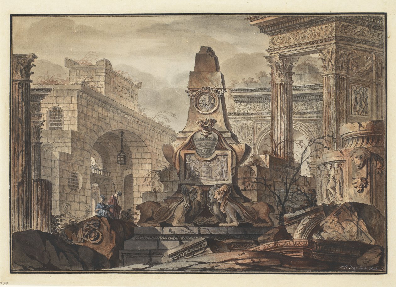 Una fantasia architettonica da Jean Laurent Legeay