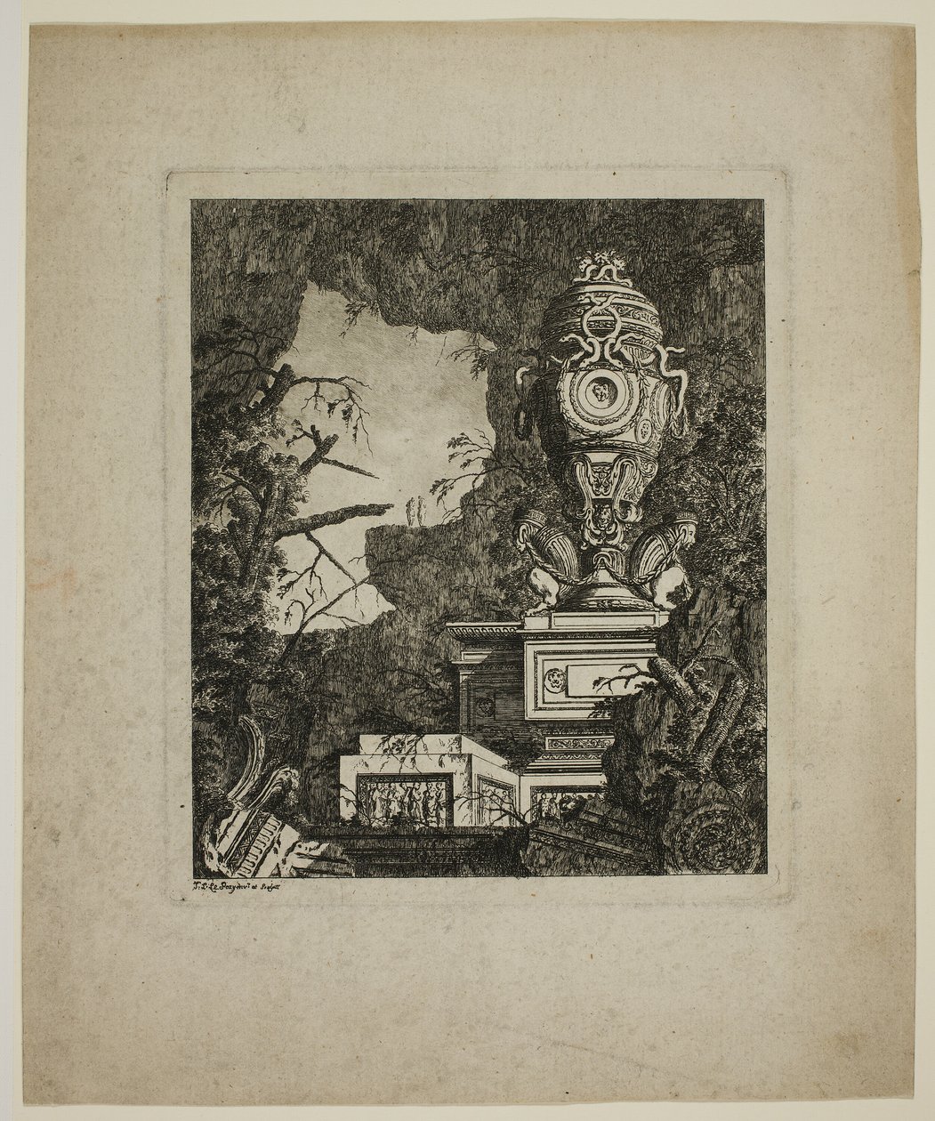 Statuario antico rovinato da Jean Laurent Legeay