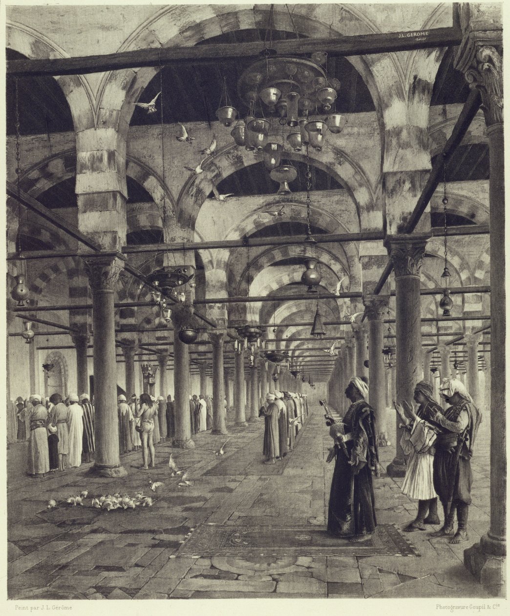 Preghiera pubblica nella moschea di Amron, da 