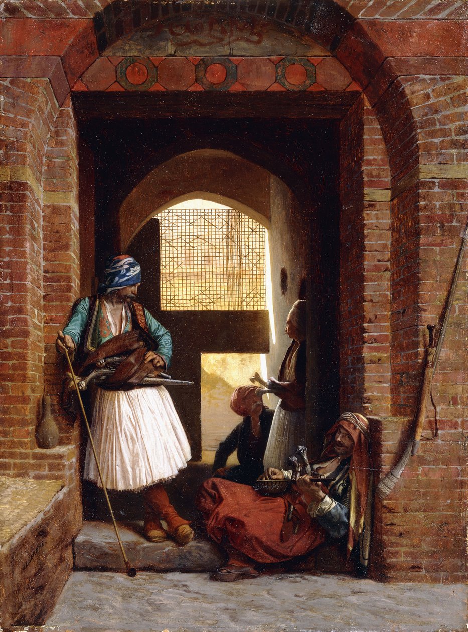 Guardie del Corpo Arnaut al Cairo, 1861 da Jean Leon Gerome