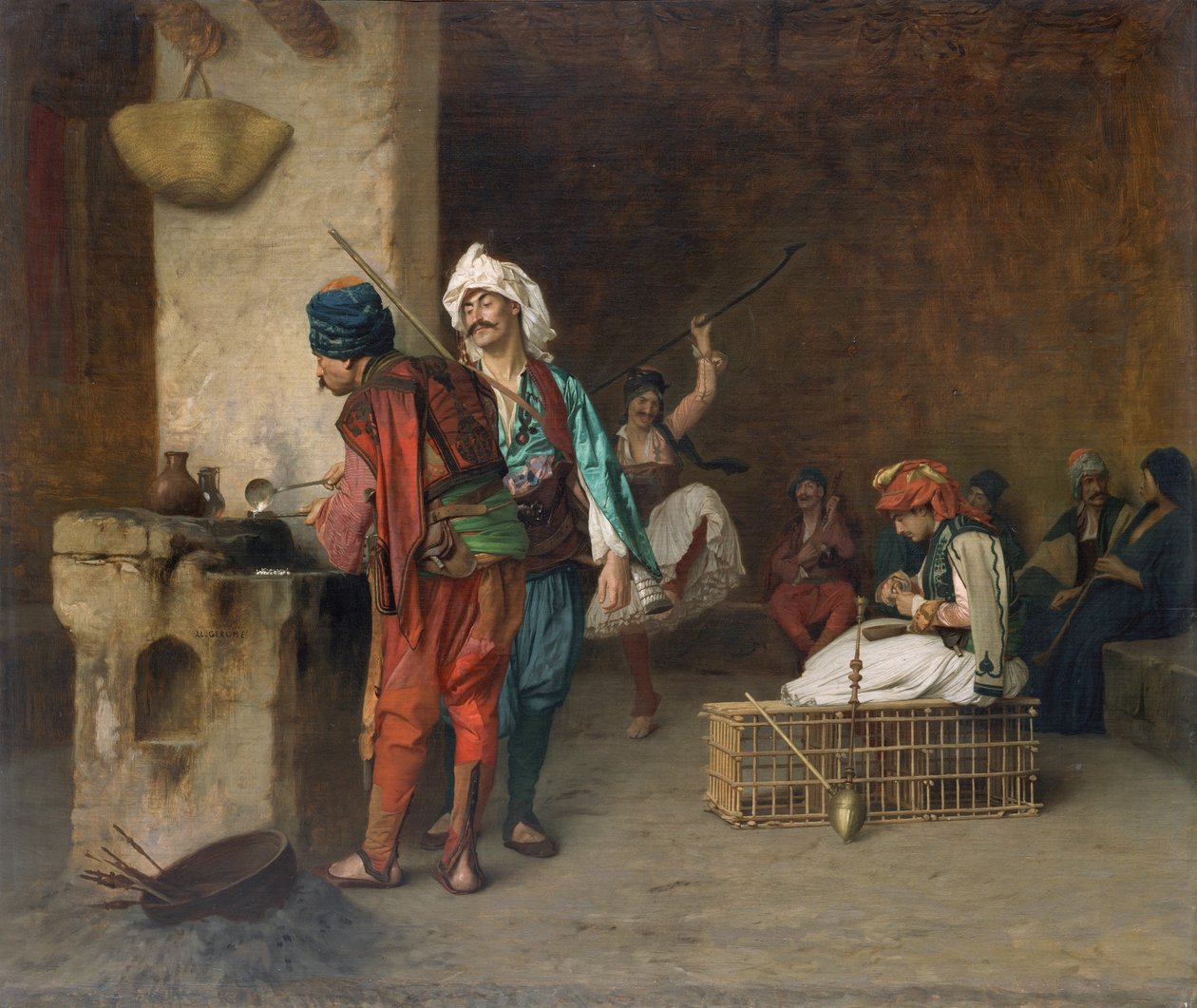 Caffè, Il Cairo, fusione di proiettili da Jean Leon Gerome
