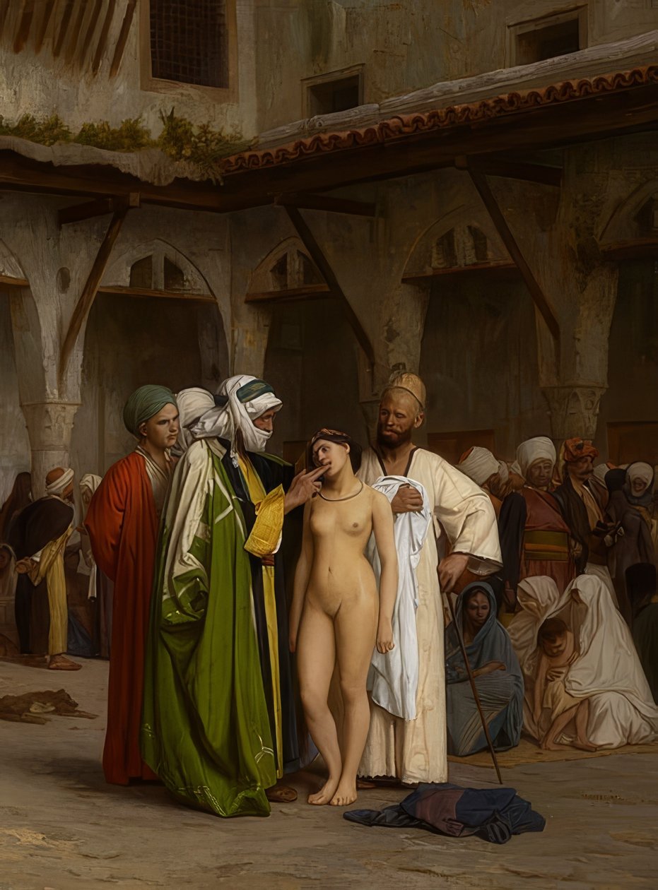 Il mercato degli schiavi da Jean Leon Gerome
