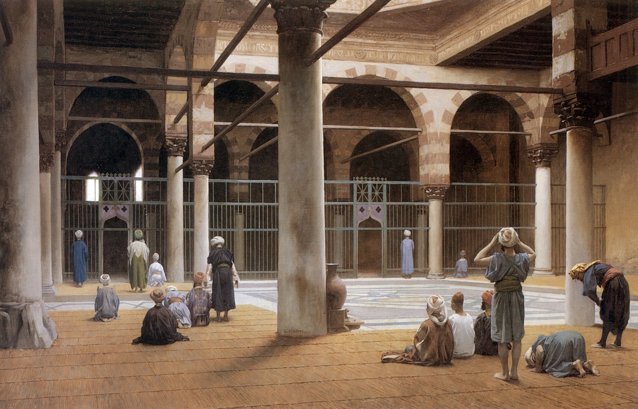 Interno di moschea nel 1870 di Jean Léon Gérôme, memorial art gallery dell