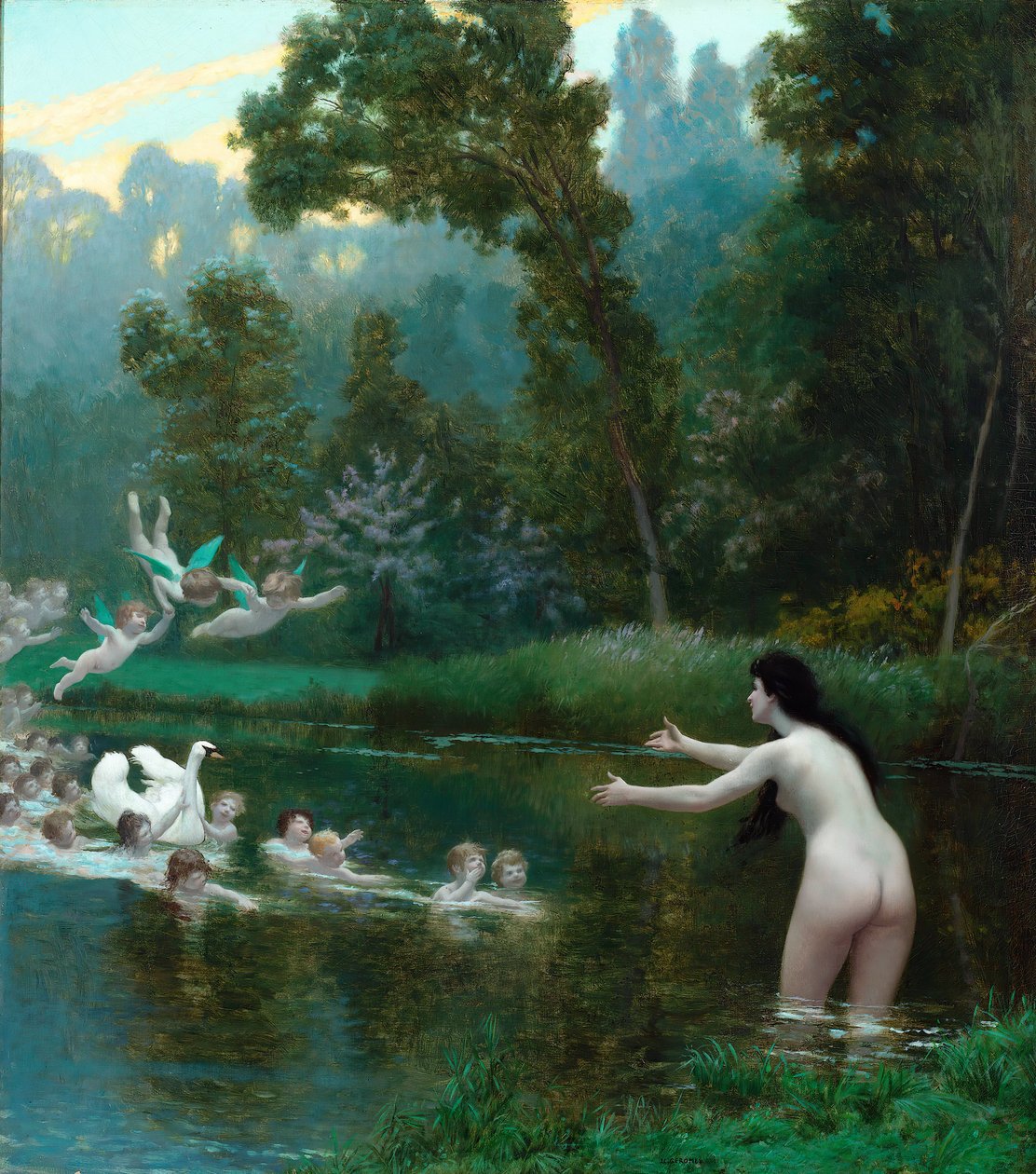 Leda e il cigno da Jean Leon Gerome