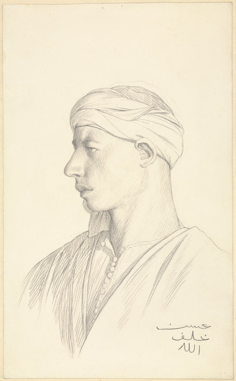 Ritratto di un fellah egiziano da Jean Leon Gerome