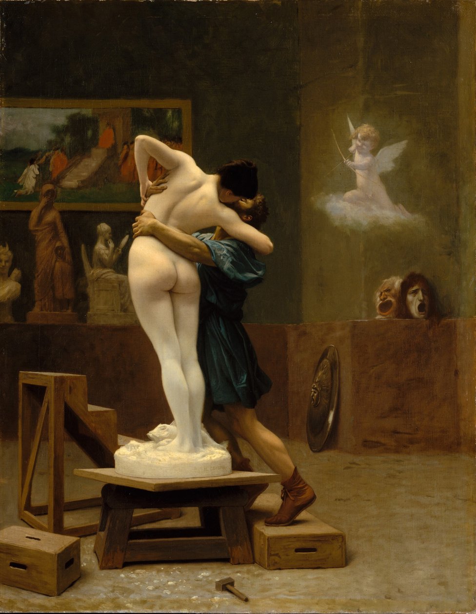 Pigmalione e Galatea, c. 1890 da Jean Leon Gerome