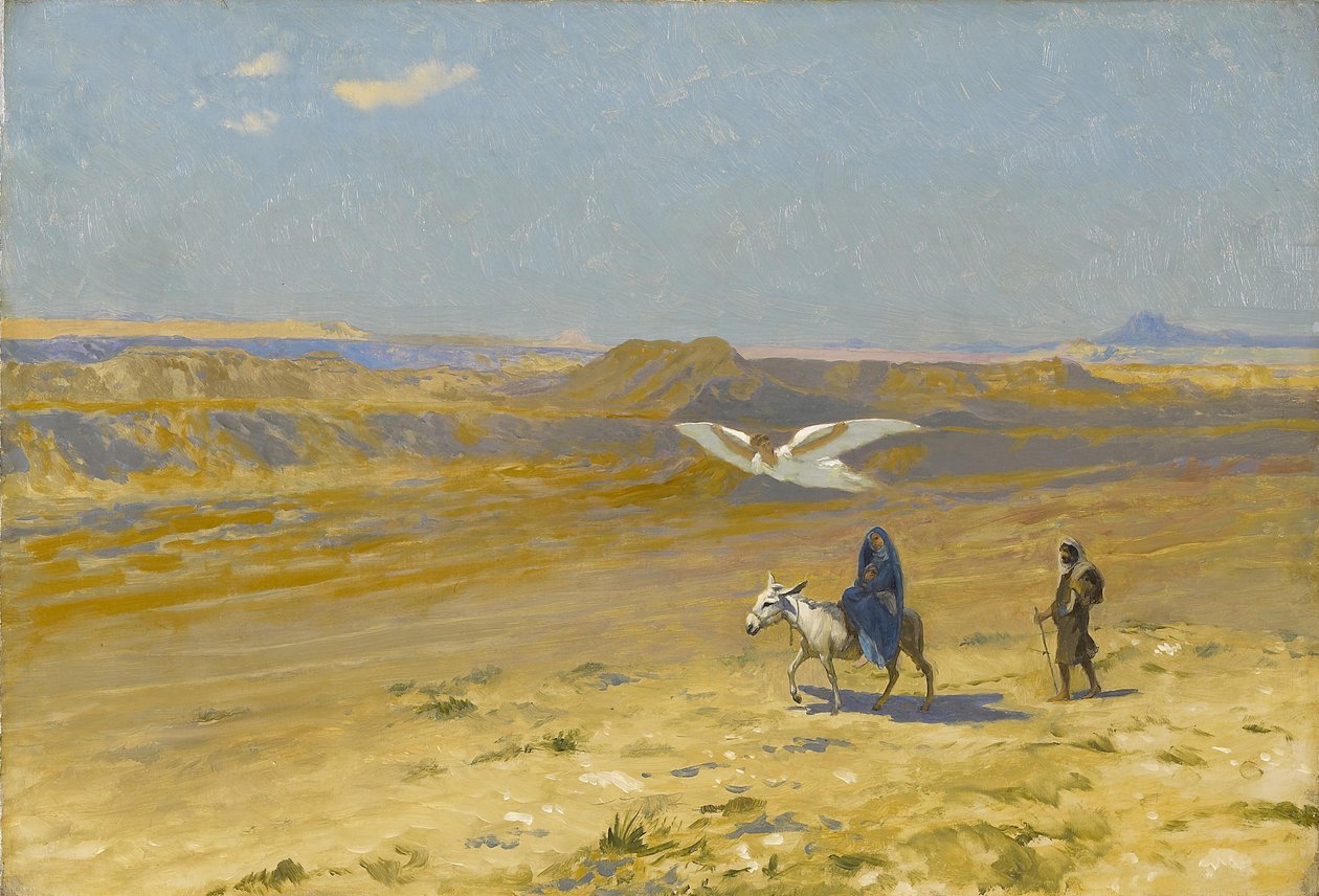 La fuga in Egitto, 1890s da Jean Leon Gerome