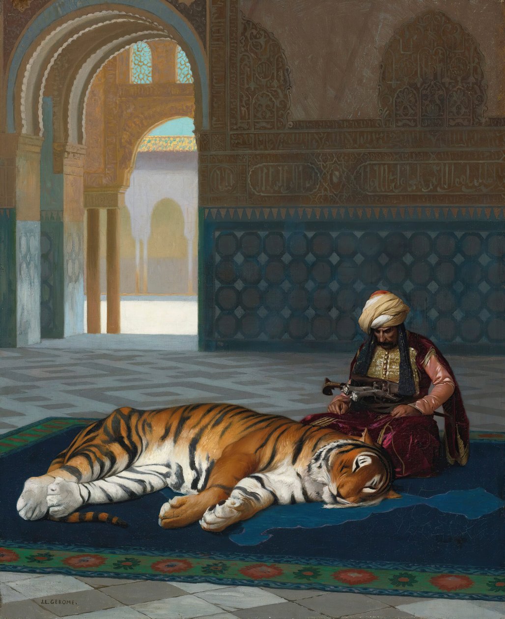 La tigre e il guardiano da Jean Leon Gerome