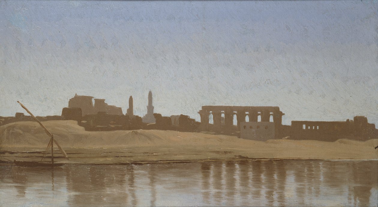 Veduta del Nilo a Luxor, 1857 da Jean Leon Gerome