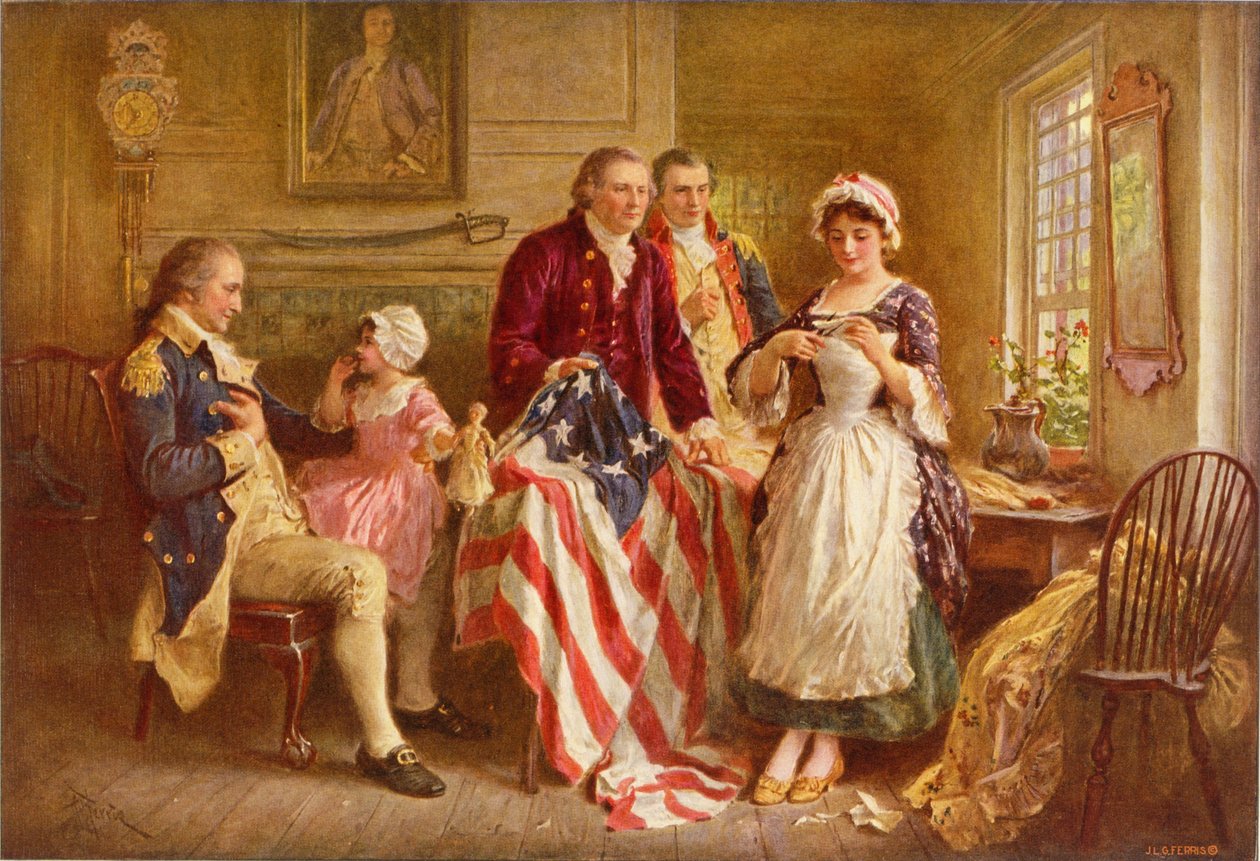 Betsy Ross 1777 da Jean Leon Gerome Ferris