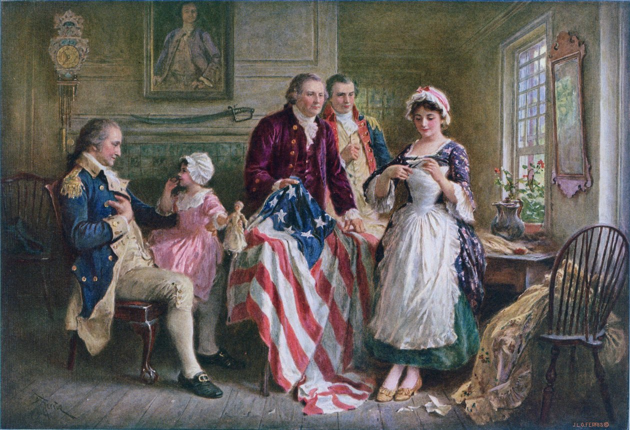 Betsy Ross 1777 da Jean Leon Gerome Ferris