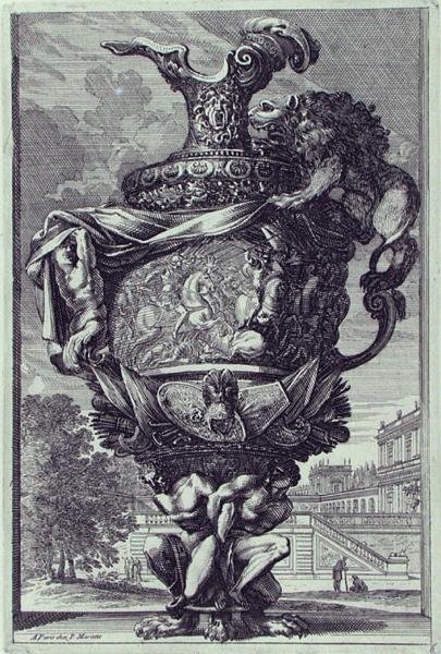 Scultura da giardino, pubblicata c.1670 da Jean Lepautre