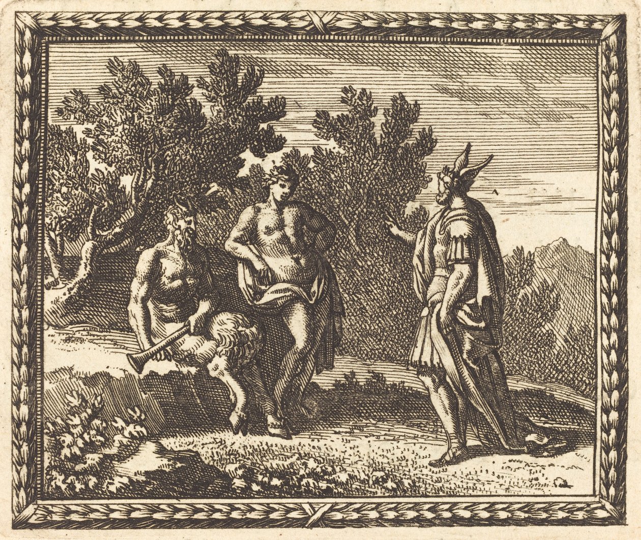 Mida con Apollo e Pan da Jean Lepautre