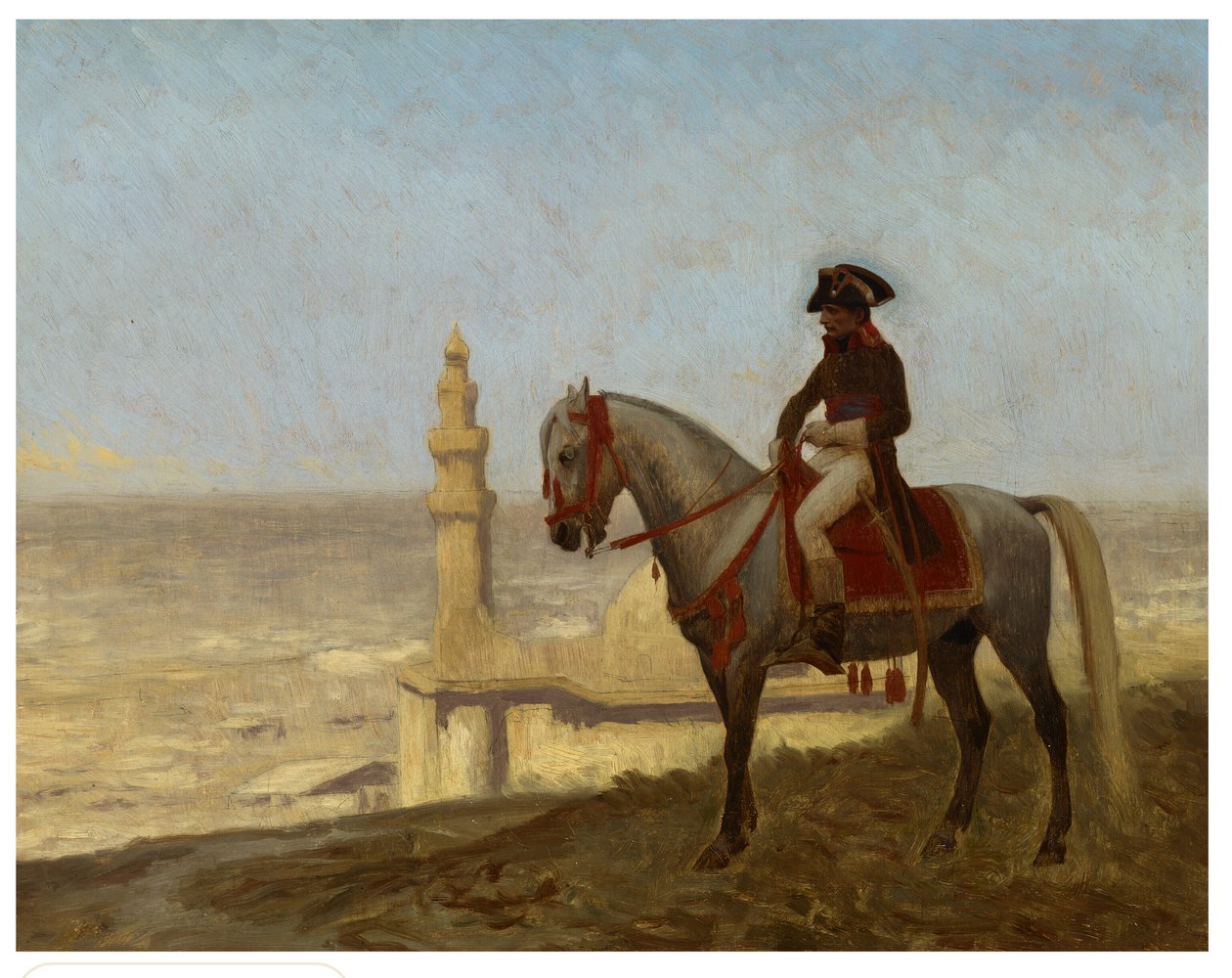 Il generale Bonaparte al Cairo, schizzo da Jean Leon Gerome